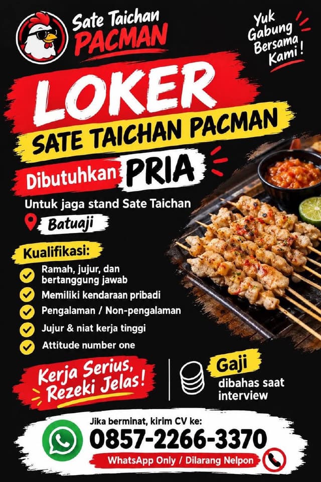 Sate Taichan PACMAN