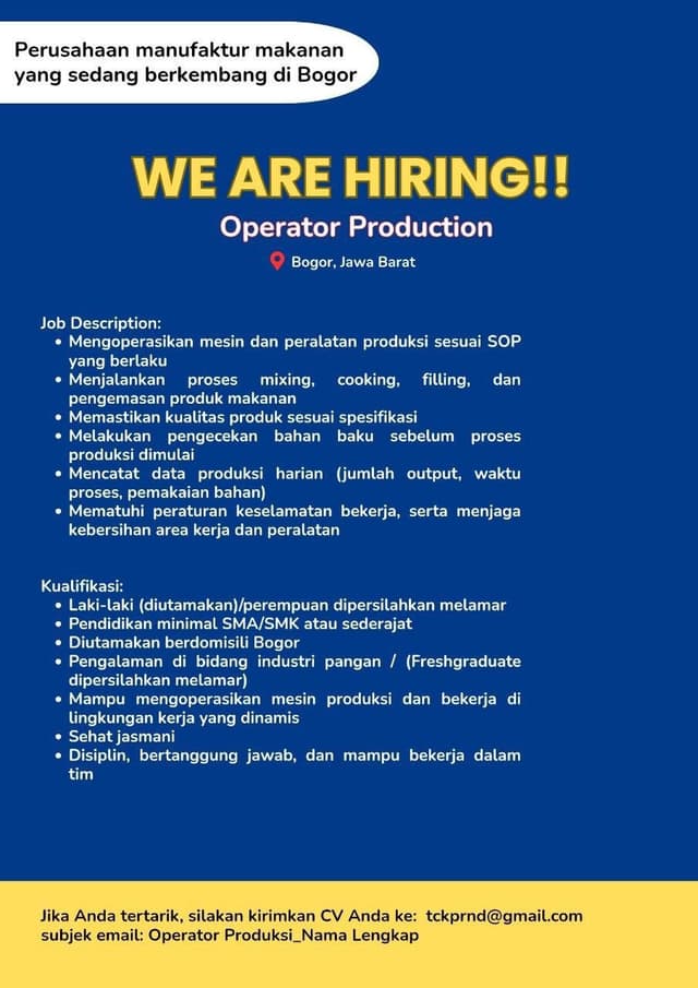 Poster Lowongan