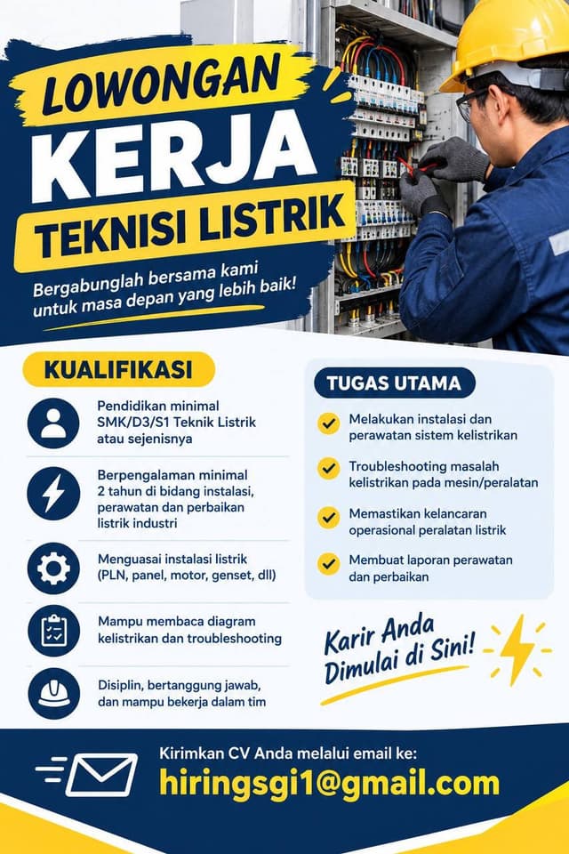 Poster Lowongan