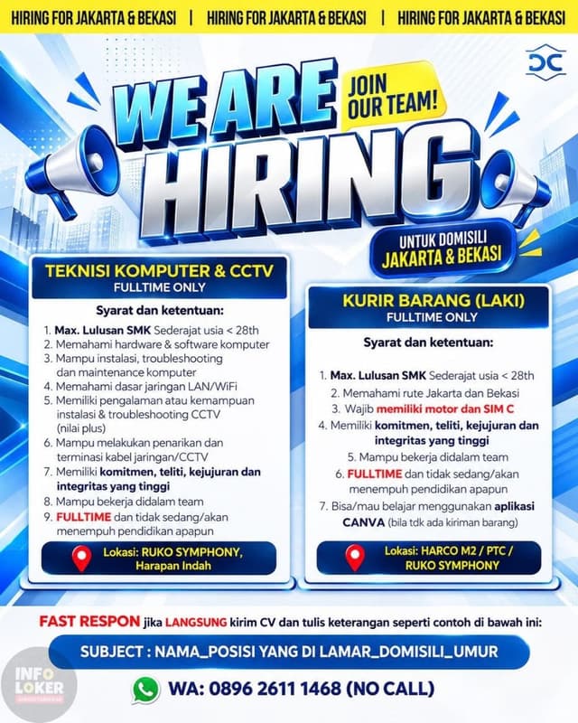 Poster Lowongan