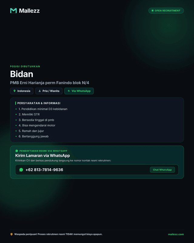 PMB Erni Harianja perm Fanindo blok N/4