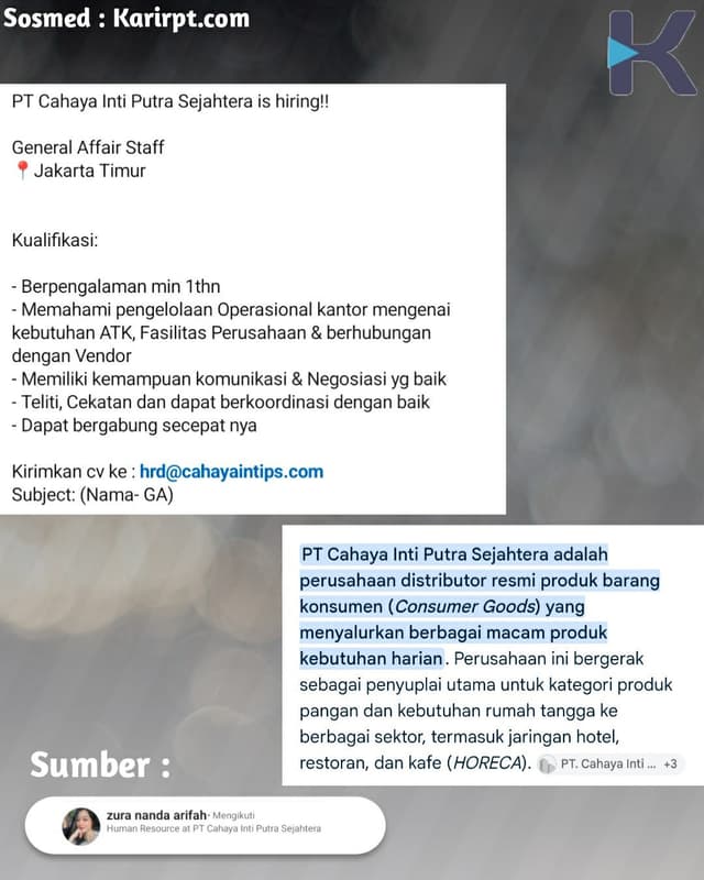 PT Cahaya Inti Putra Sejahtera