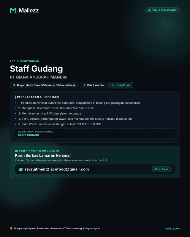 PT QIANA ANUGRAH MANDIRI