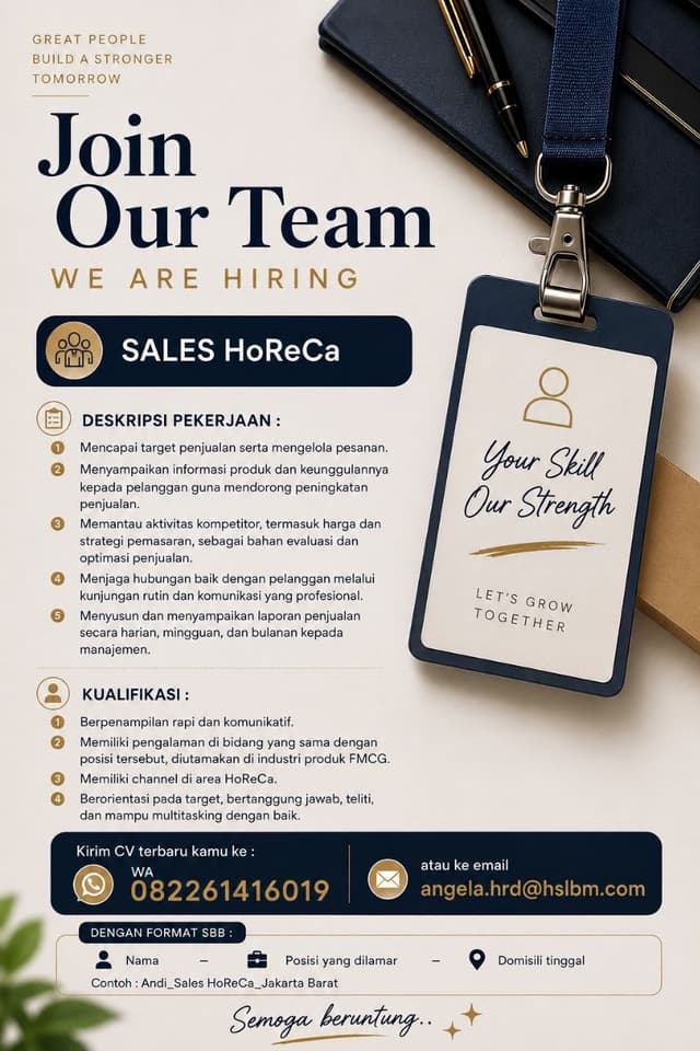 Poster Lowongan