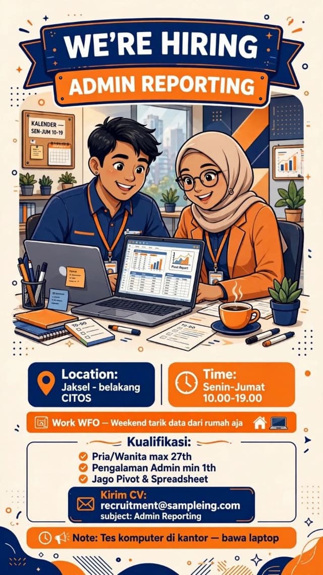 Poster Lowongan