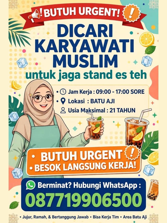 Poster Lowongan