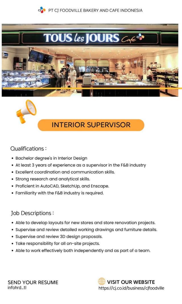 PT CJ FOODVILLE BAKERY AND CAFE INDONESIA