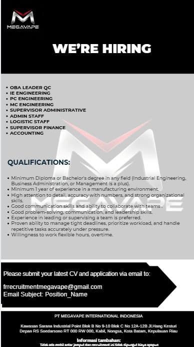 PT MEGAVAPE INTERNATIONAL INDONESIA