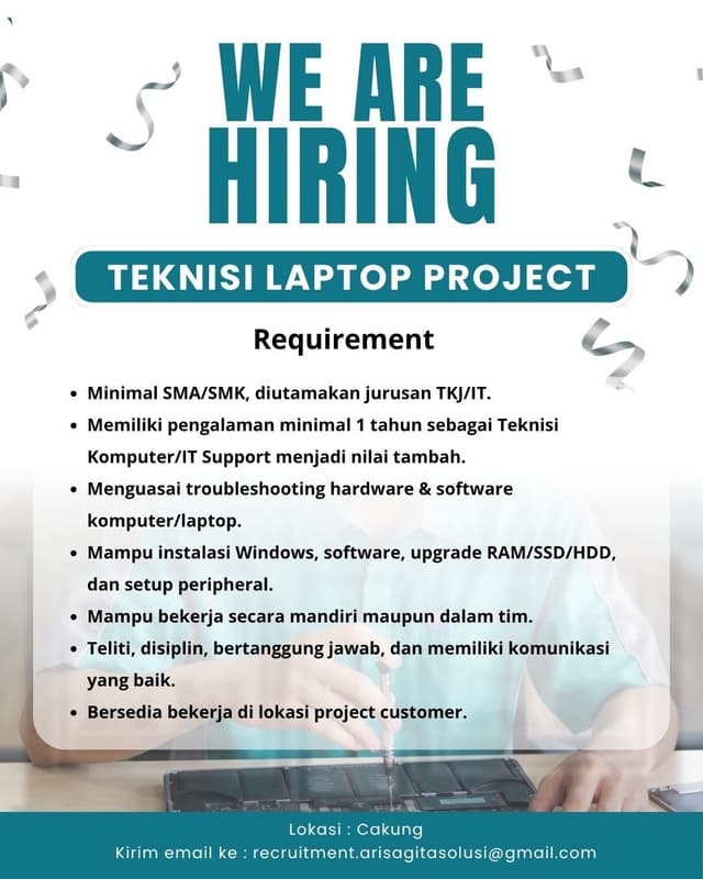 Poster Lowongan