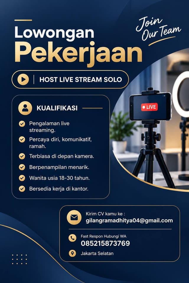 Poster Lowongan