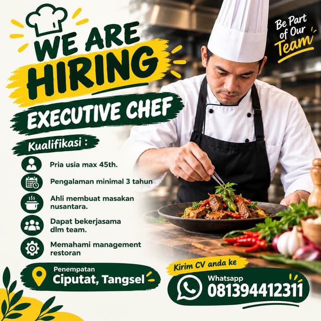Poster Lowongan