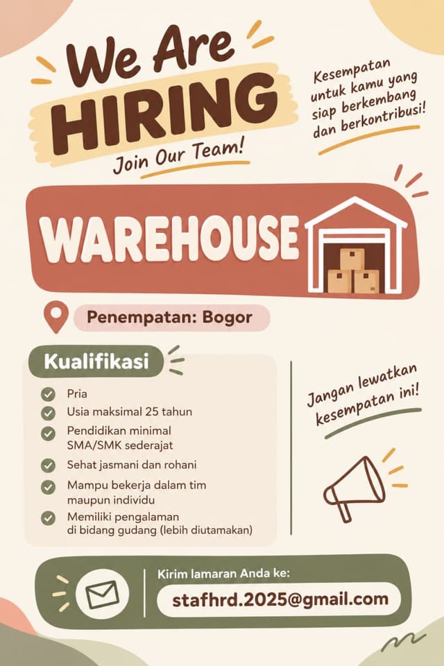 Poster Lowongan