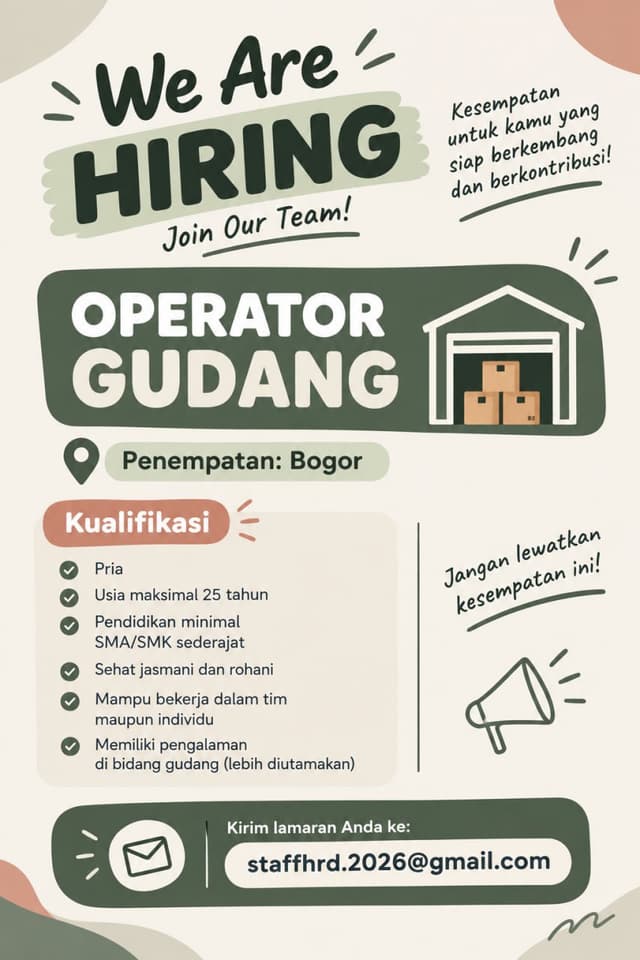Poster Lowongan