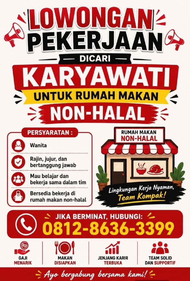 Poster Lowongan