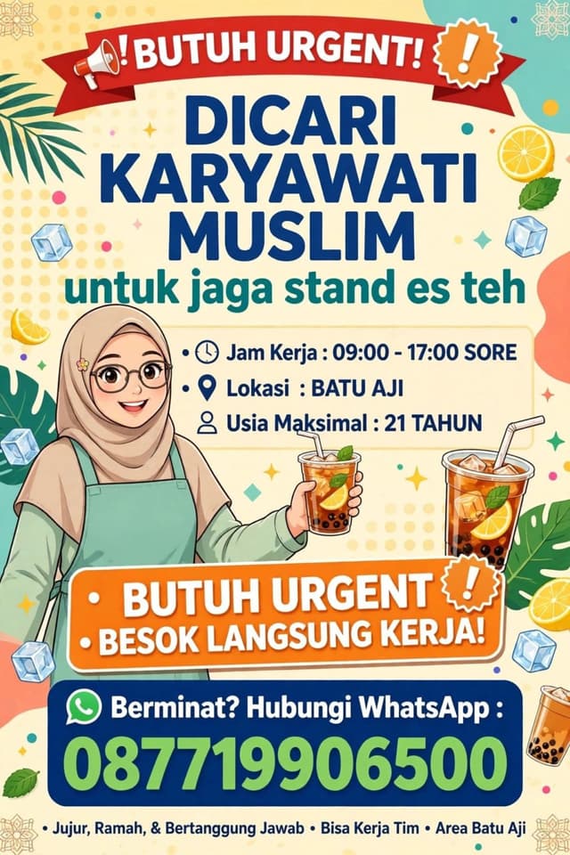 Poster Lowongan