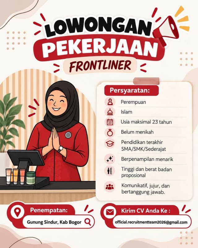 Poster Lowongan