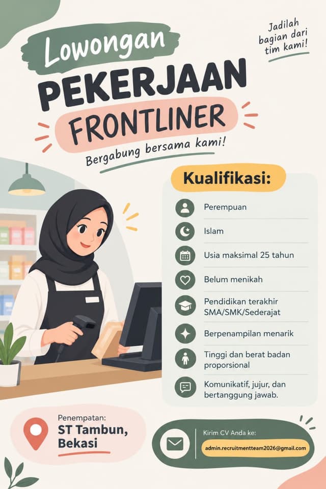 Poster Lowongan