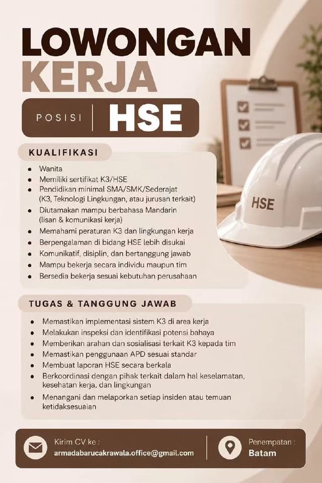 Poster Lowongan