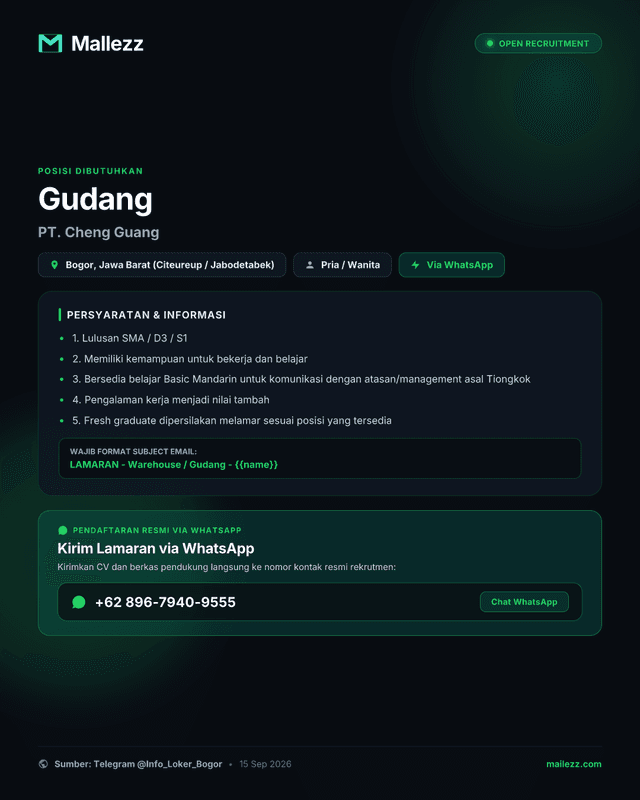 PT. Cheng Guang