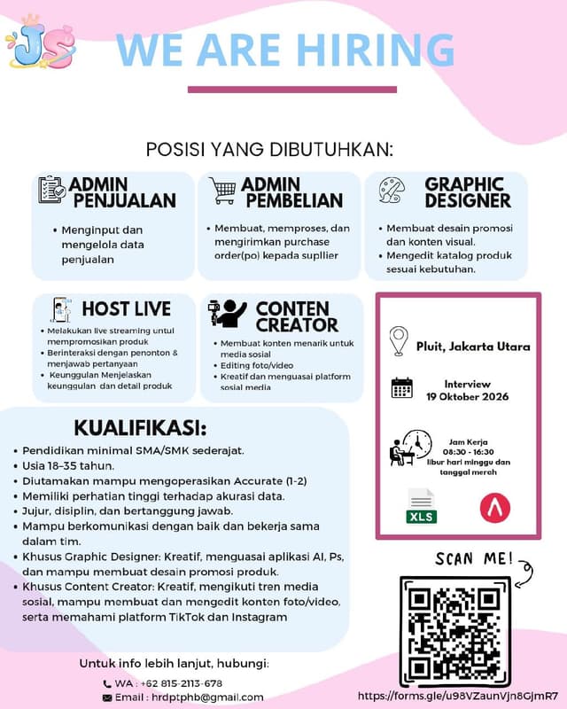 Poster Lowongan