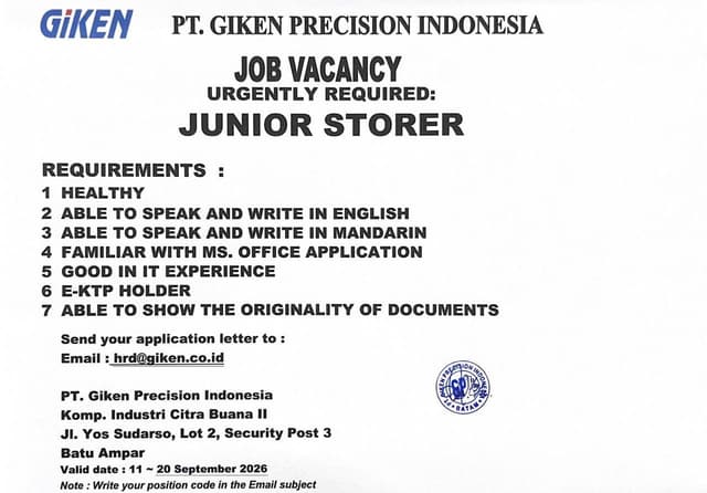 PT. Giken Precision Indonesia