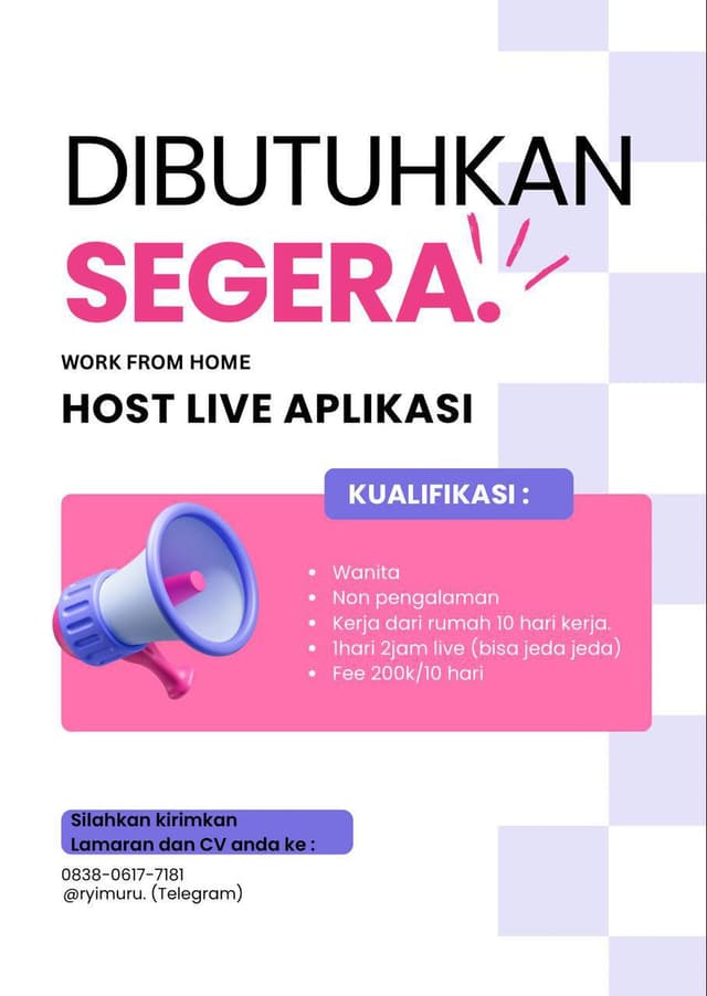 Poster Lowongan