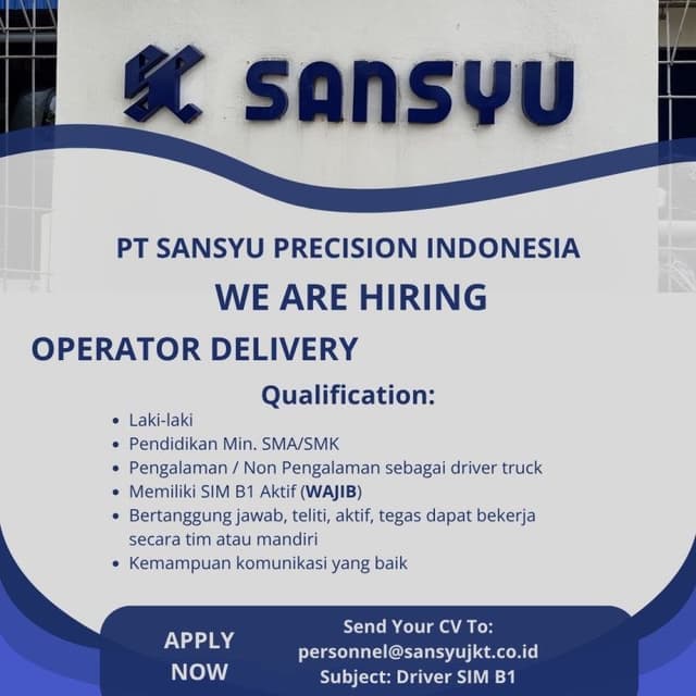 PT SANSYU PRECISION INDONESIA