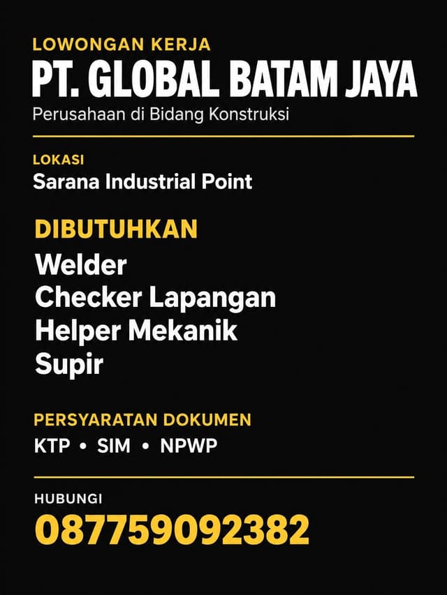 PT. GLOBAL BATAM JAYA