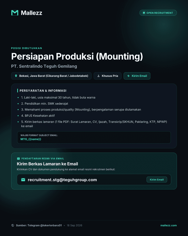 PT. Sentralindo Teguh Gemilang