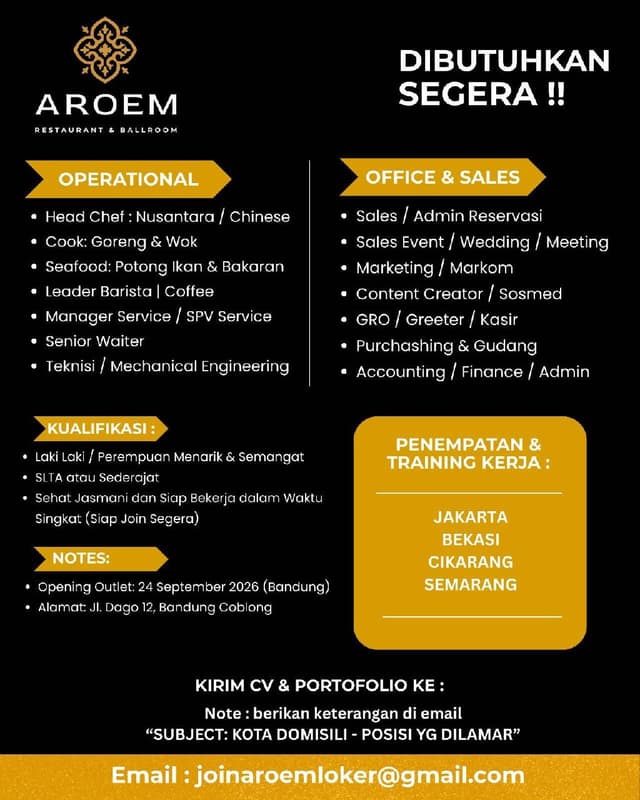 AROEM RESTAURANT & BALLROOM