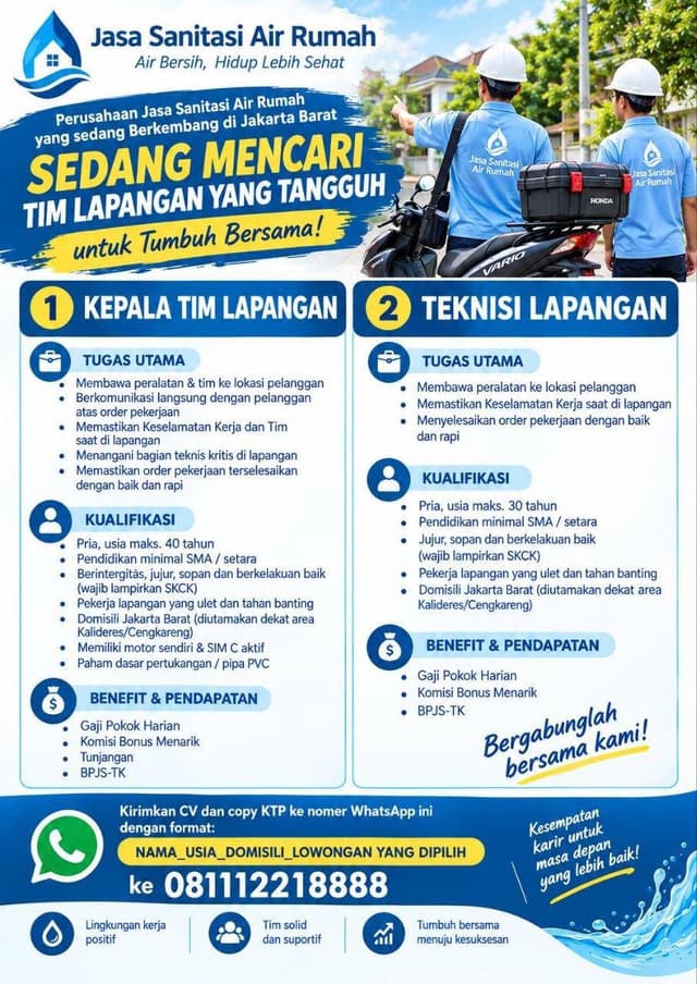 Jasa Sanitasi Air Rumah