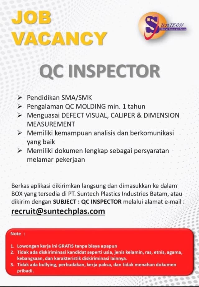 PT. Suntech Plastics Industries Batam