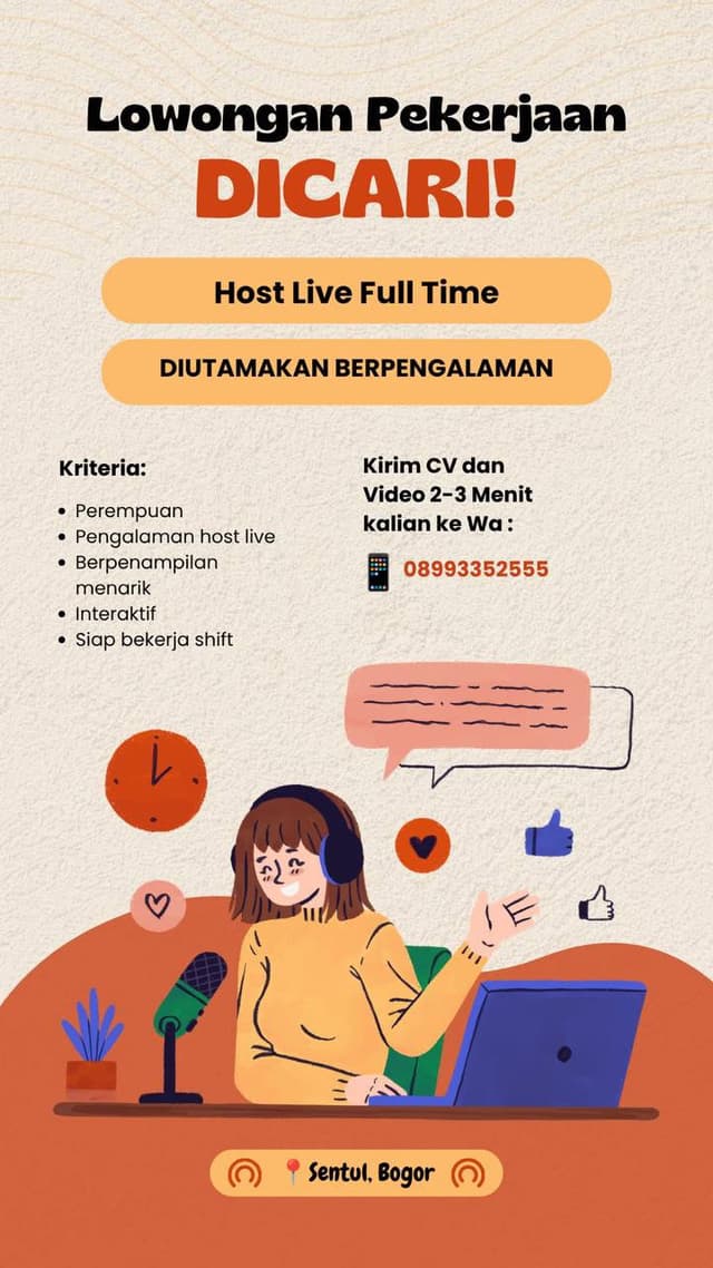 Poster Lowongan