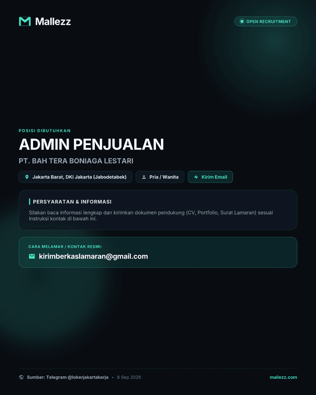PT. BAH TERA BONIAGA LESTARI