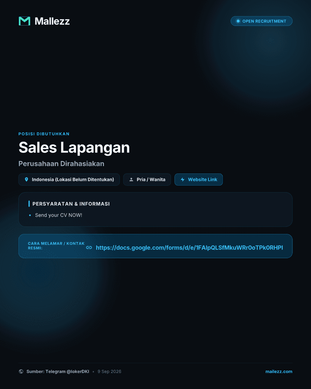 Poster Lowongan