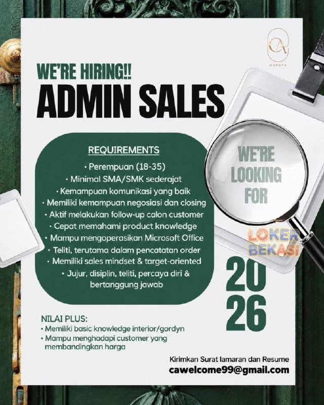 Poster Lowongan