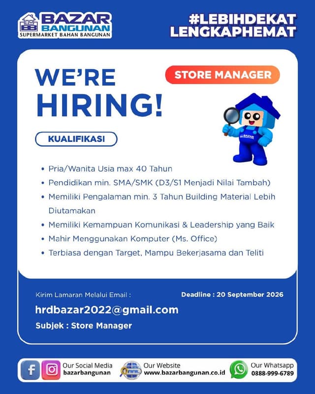 Bazar Bangunan Supermarket Bahan Bangunan