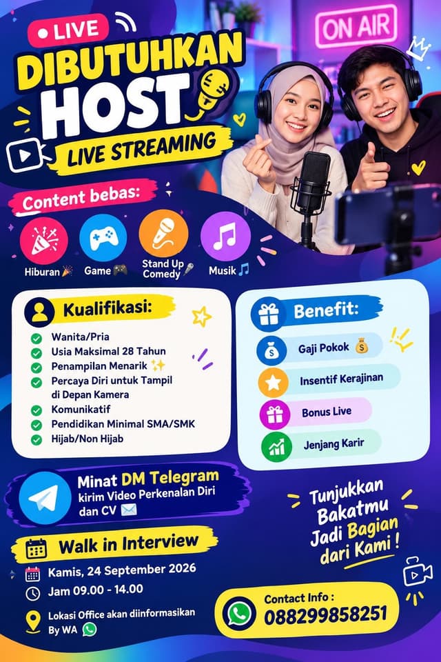 Poster Lowongan