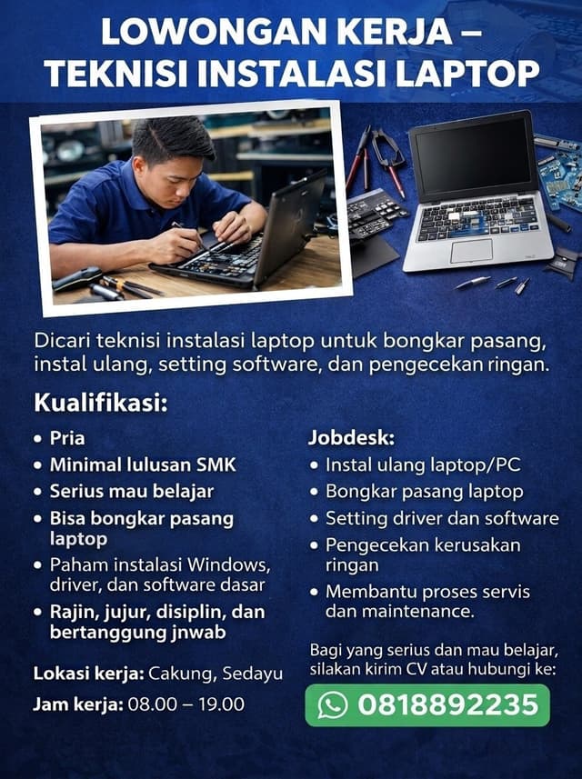 Poster Lowongan