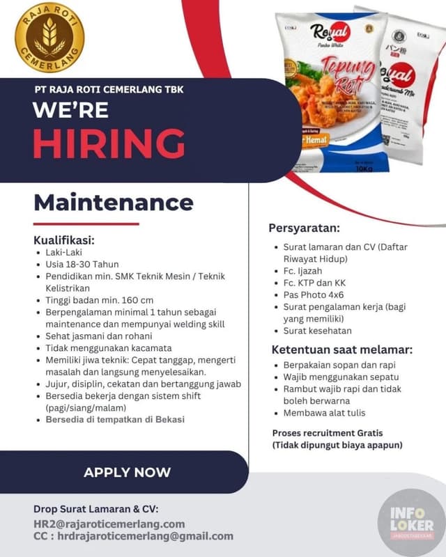 PT RAJA ROTI CEMERLANG TBK