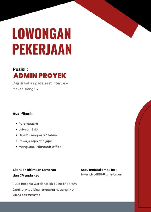 Poster Lowongan