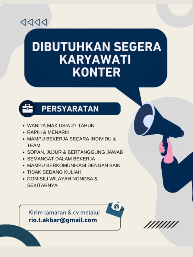 Poster Lowongan