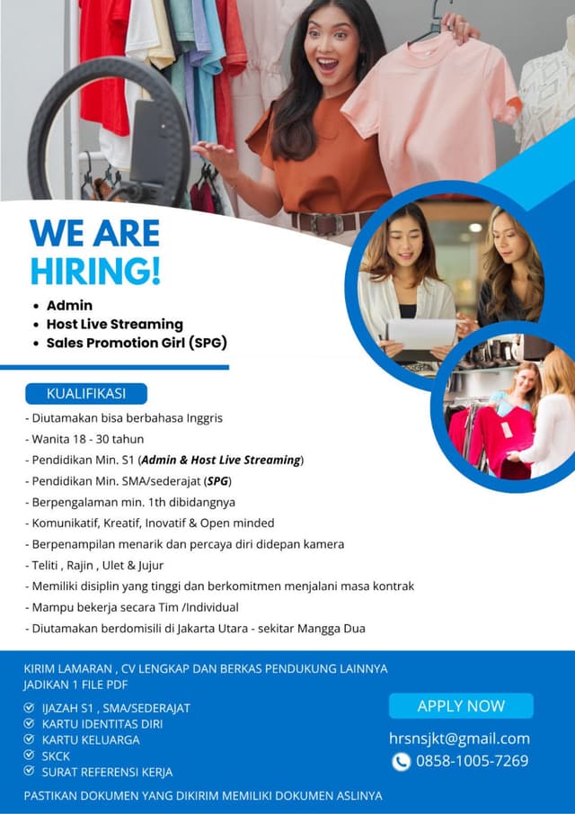 Poster Lowongan