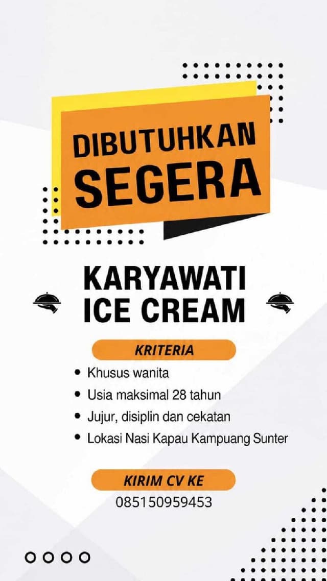 Poster Lowongan