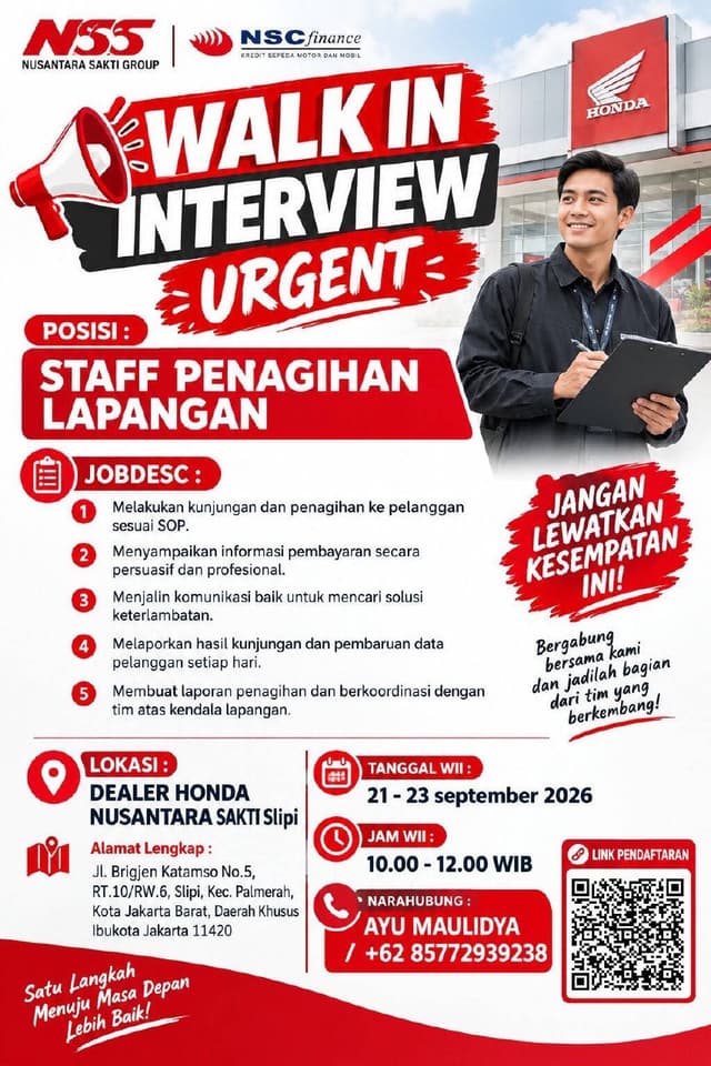 DEALER HONDA NUSANTARA SAKTI Slipi