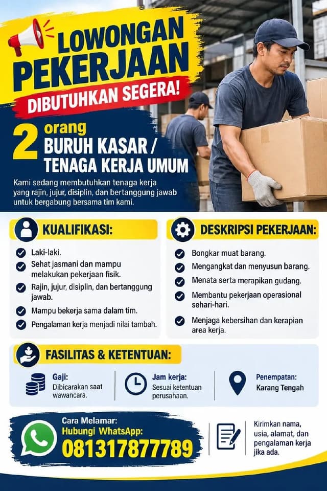 Poster Lowongan