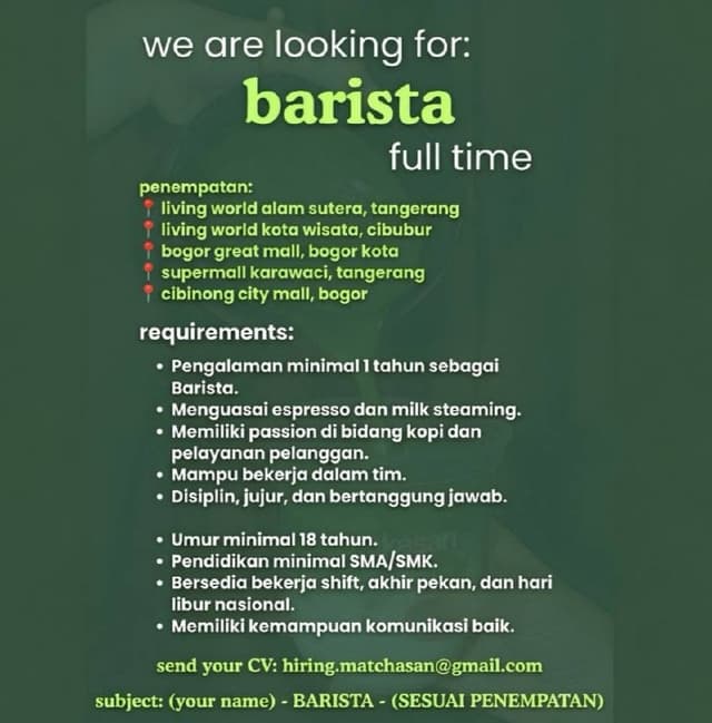 Poster Lowongan
