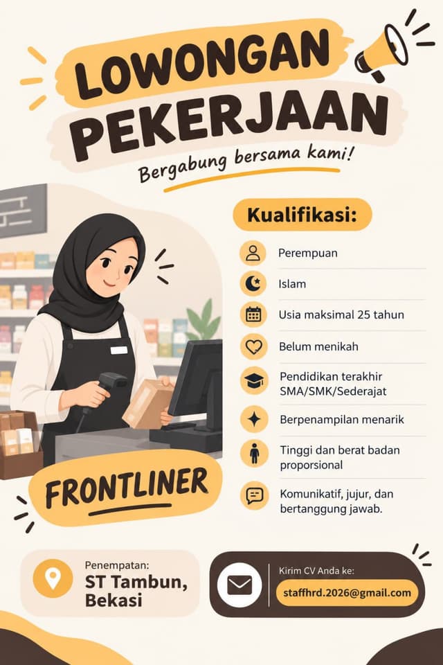 Poster Lowongan