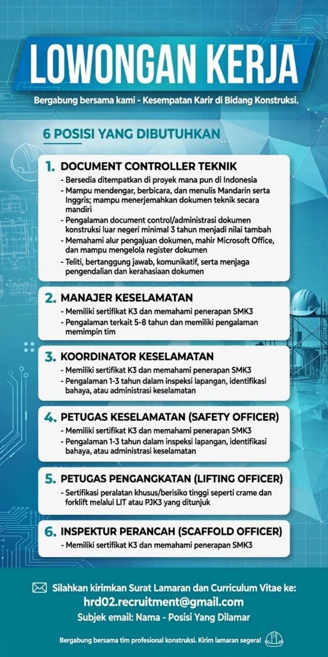 Poster Lowongan