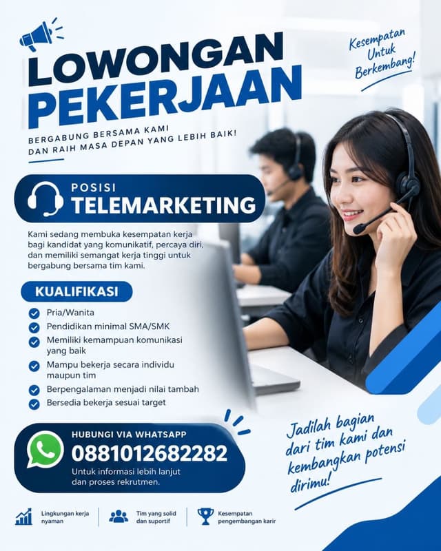 Poster Lowongan